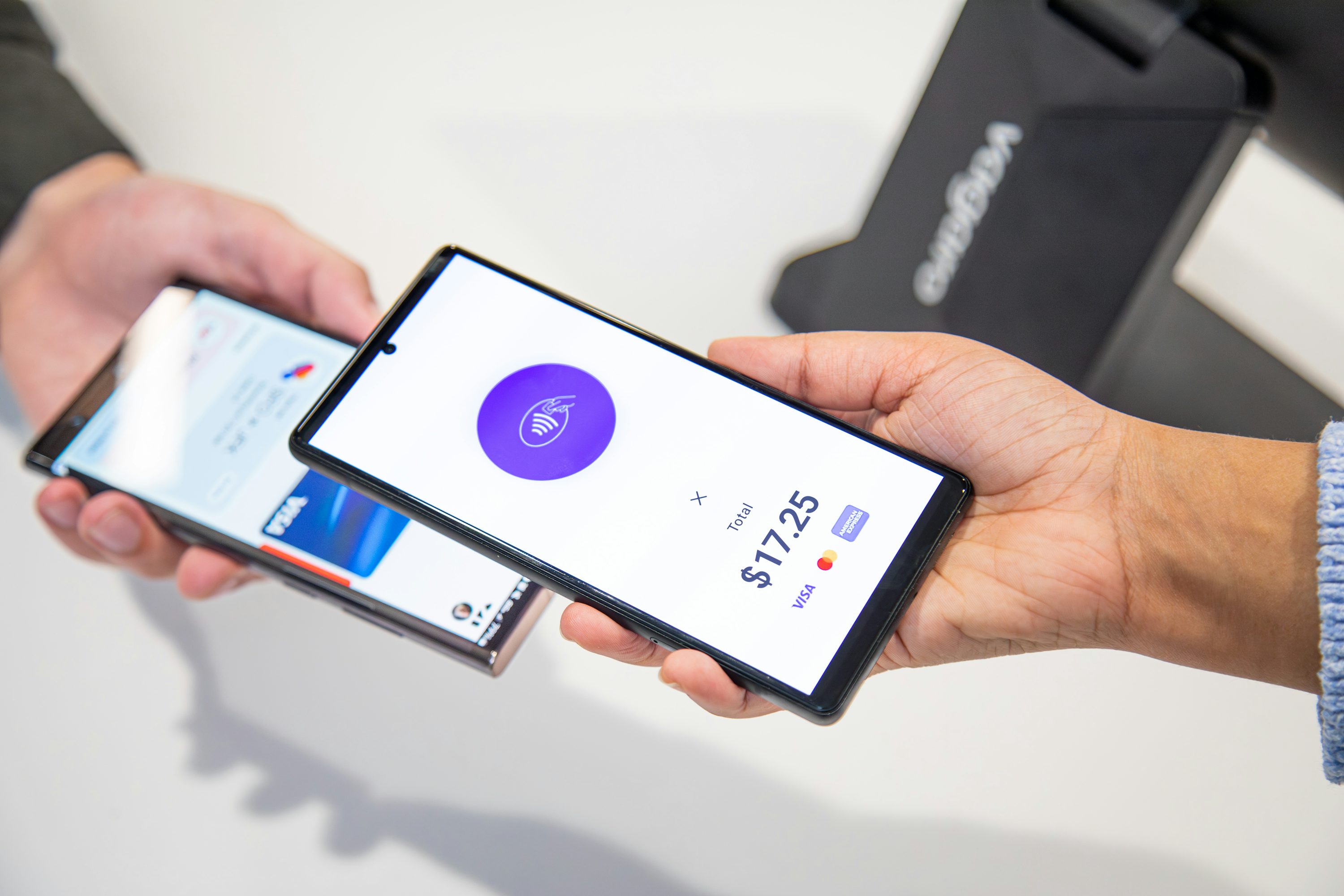 Mobile payment being made with a smartphone